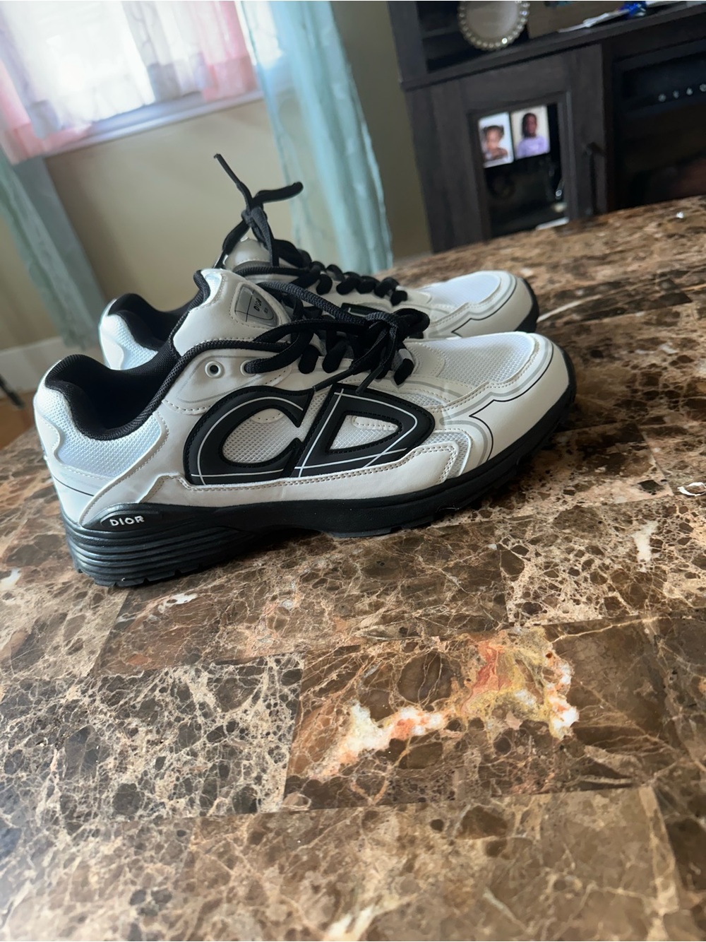 Dior B30s Black & White Logo Sneakers